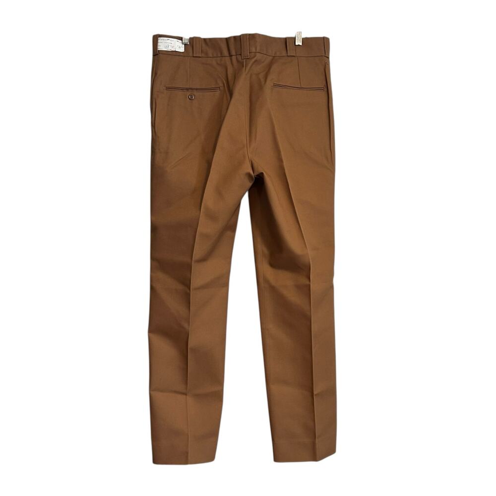 Vintage US Fish & Game Tan Pants Mens Sz 37x30 Pleated Straight Leg Uniform - Picture 2 of 15